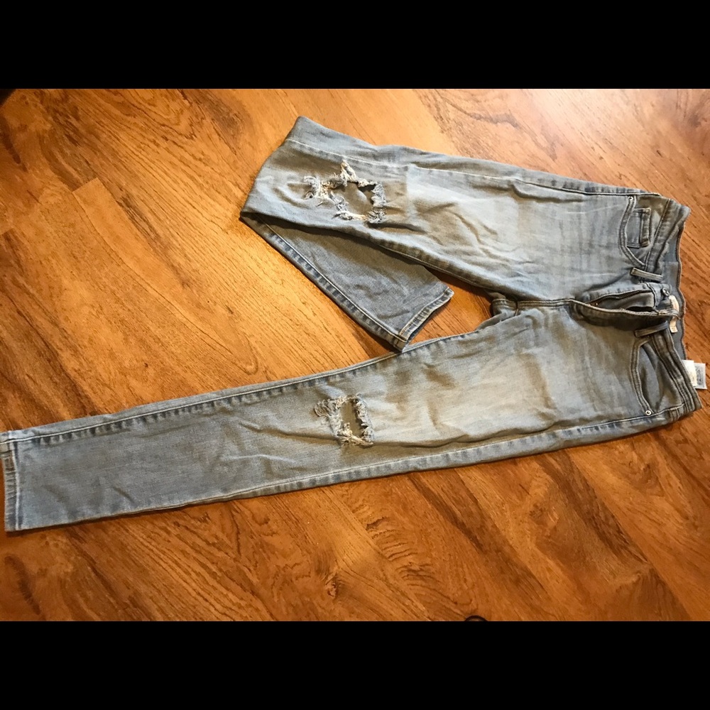 Levi’s 311 distressed jeans